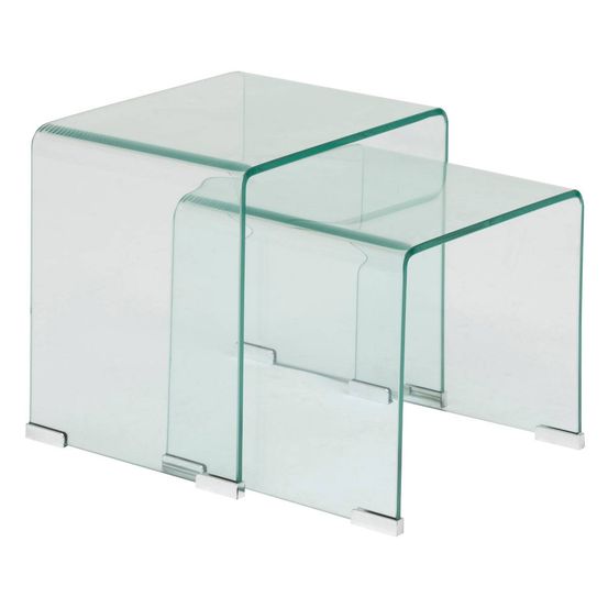 Lot de 2 tables gigognes