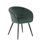 Mica decorations chaise de salle à manger chloe - 63x56x78 cm - pe - vert