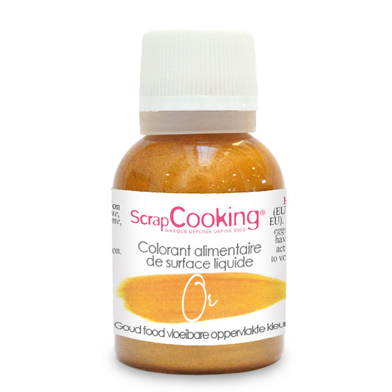 Colorant alimentaire liquide - doré