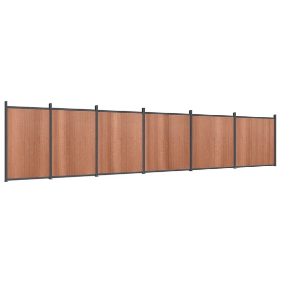 Panneau de clôture marron 1045x186 cm wpc