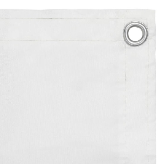 Écran de balcon blanc 75x500 cm tissu oxford