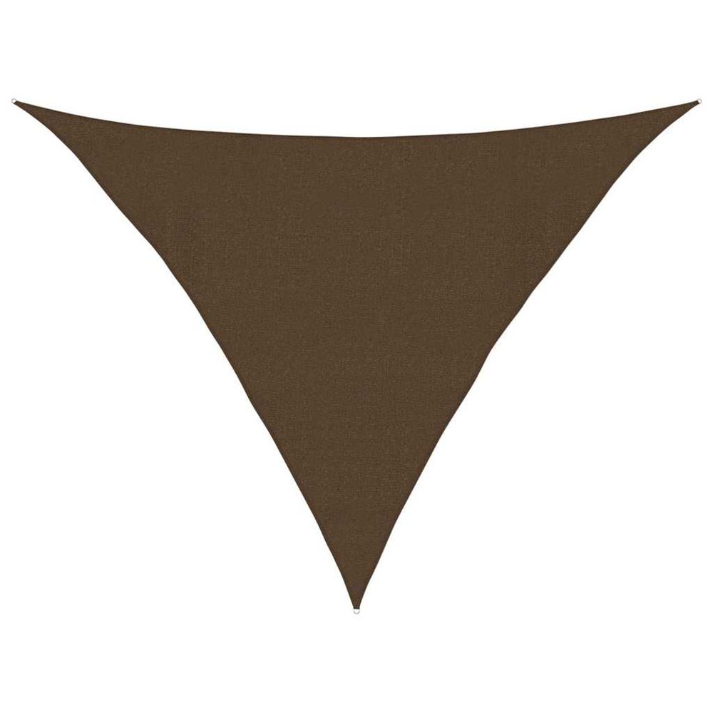 Voile d'ombrage 160 g/m² marron 4x4x5,8 m pehd