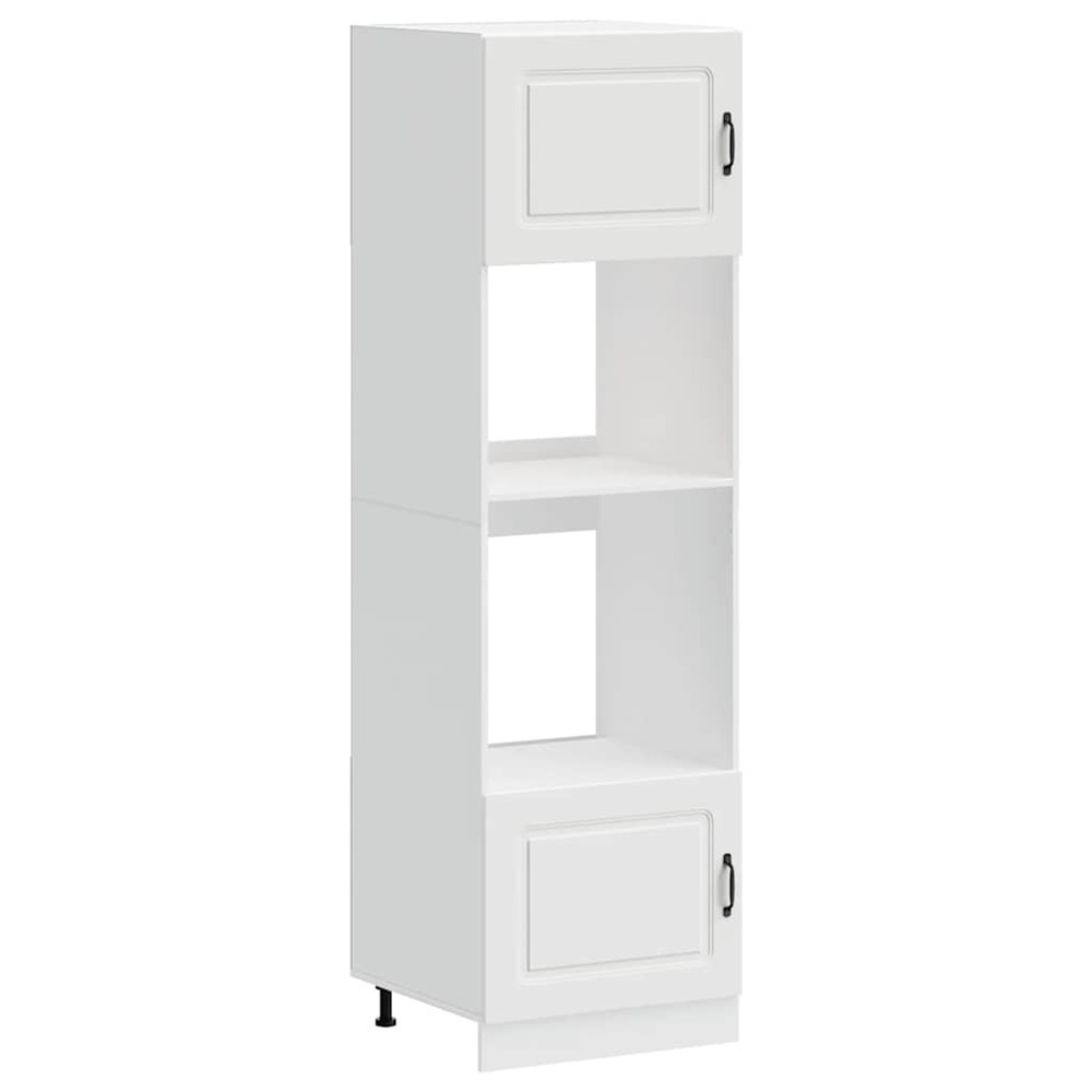 Armoires de four 2 pcs kalmar blanc bois d'ingénierie