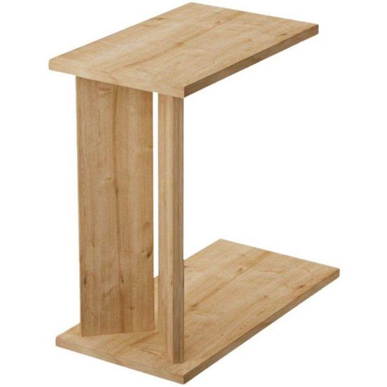 Table d'appoint en aggloméré lun chêne
