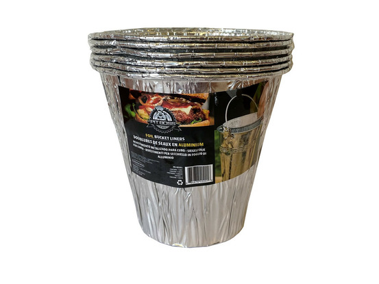 Lot de 6 seaux jetable en aluminium