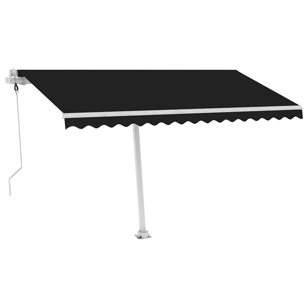 Auvent automatique sur pied 400x300 cm anthracite