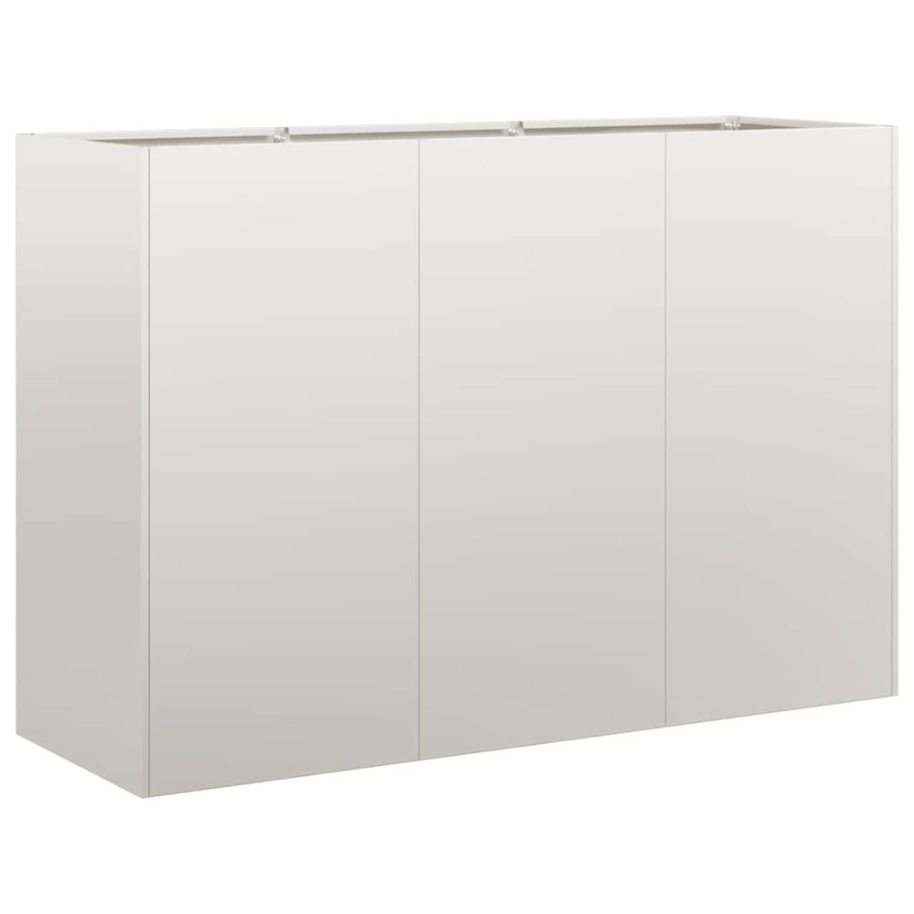 Jardinière d'extérieur 120x40x80 cm acier inoxydable