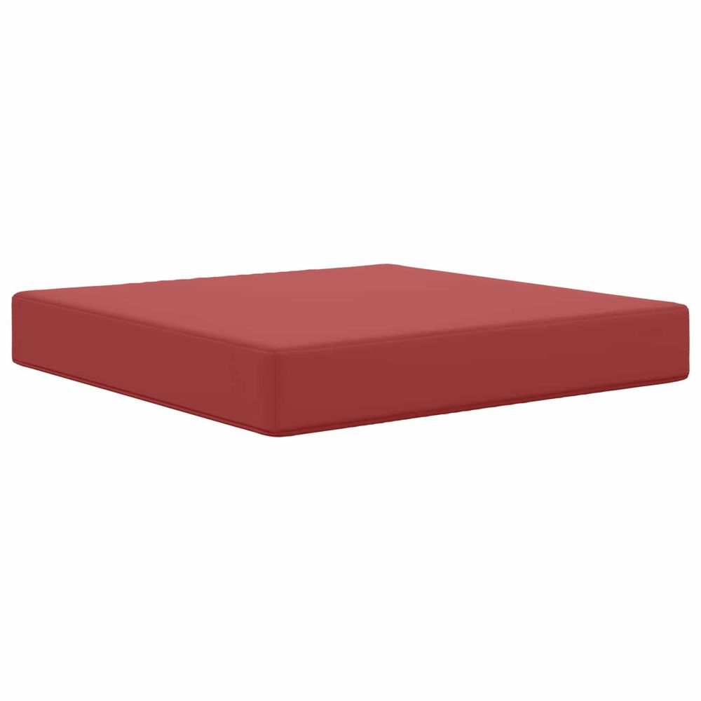 Coussin de canapé d'extérieur polyester bordeaux 60 x 60 cm
