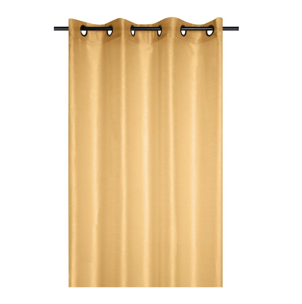 Voilage a oeillets 140 x 260 cm linwood moutarde