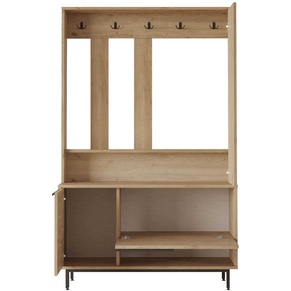 Meuble d'entrée en aggloméré et effet cannage only