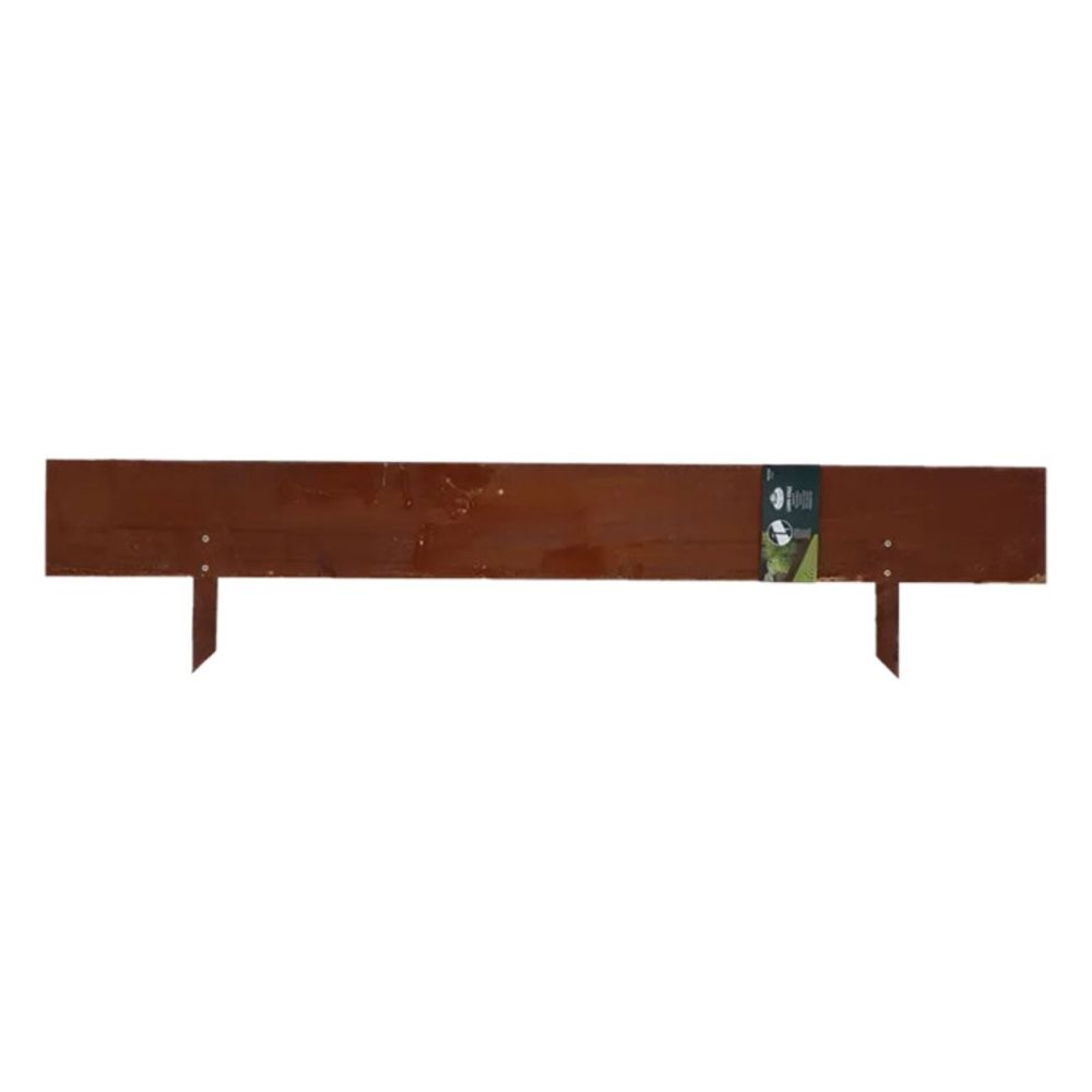 Bordure jardin acier rouillé 105x22cm