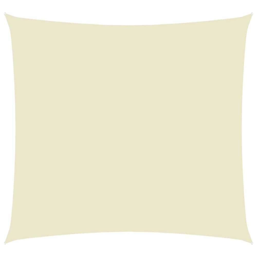 Voile toile d'ombrage parasol tissu oxford rectangulaire 2,5 x 3 m crème