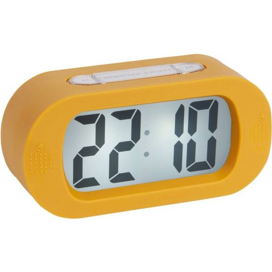 Réveil en silicone gummy jaune