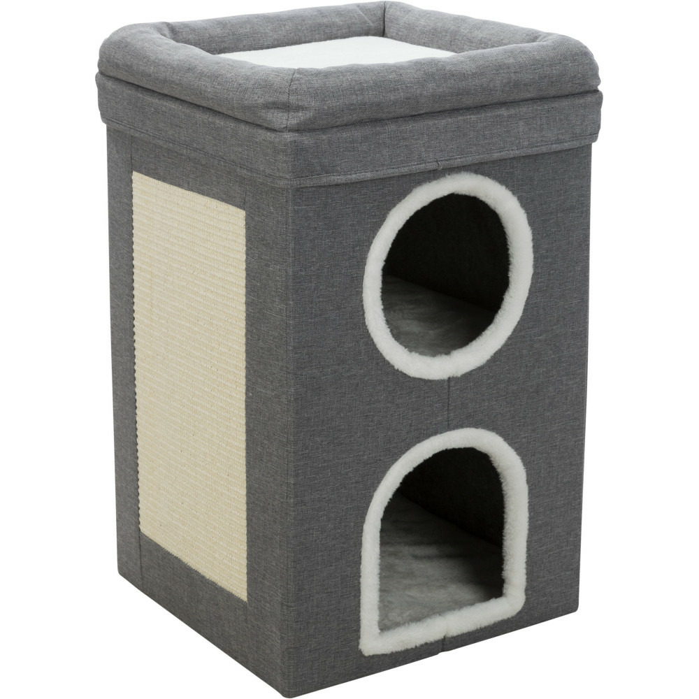 Cat tower saul, 39 x 39 x 64 cm, couleur gris, pour chat