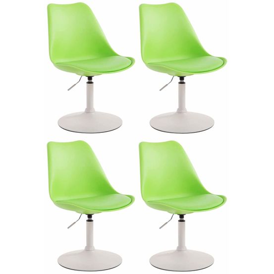 Lot de 4 chaises de salle à manger maverick w plastique