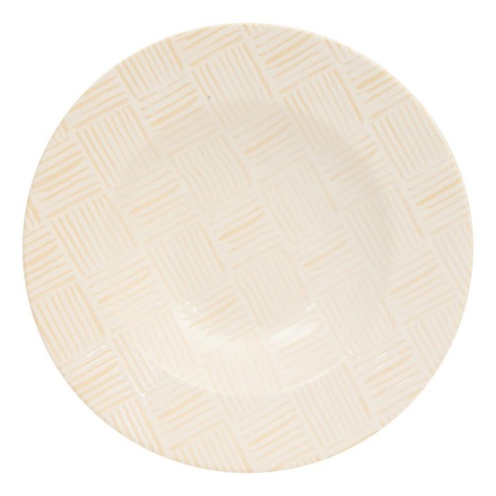 Assiette pâtes laetitia d28cm creme