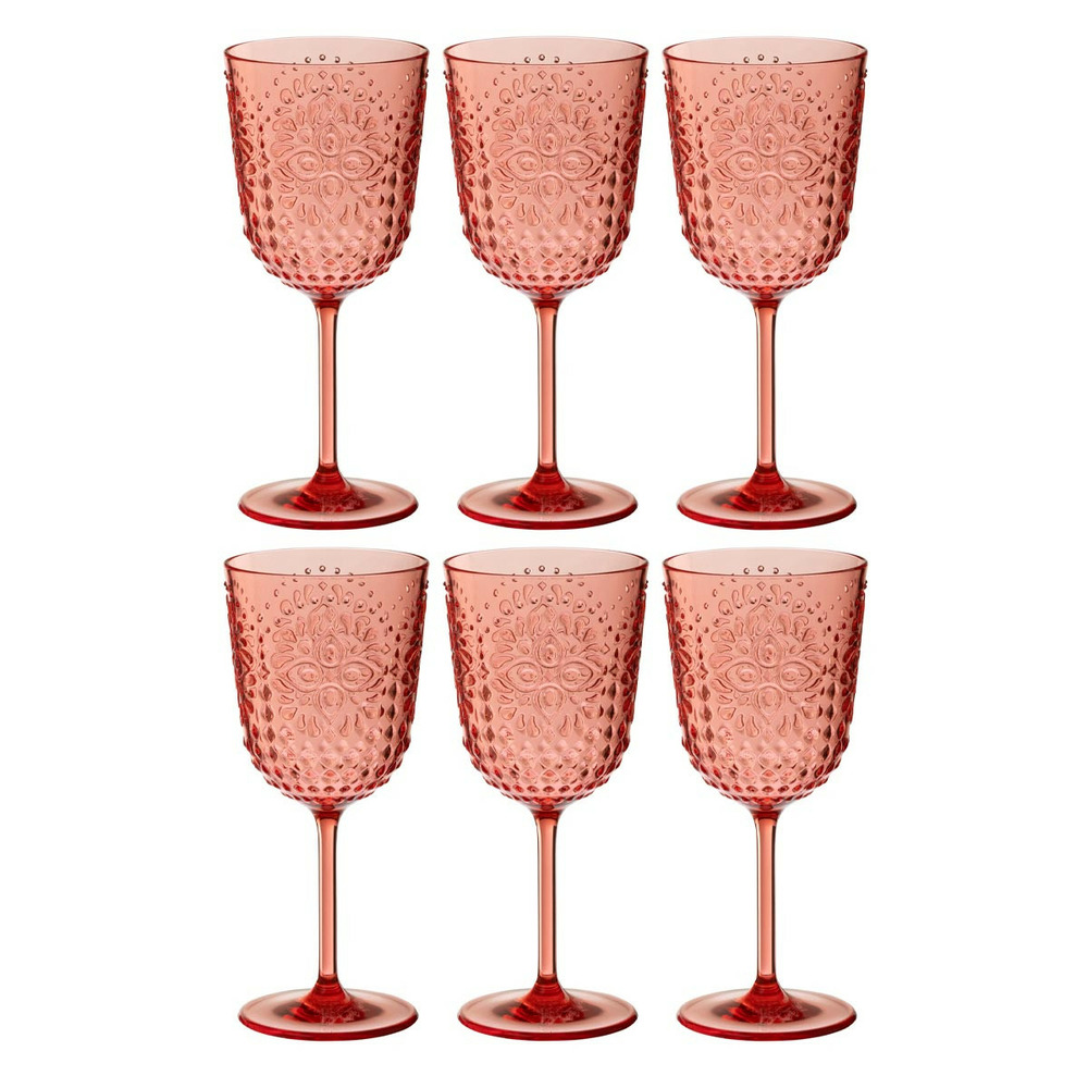 Lot de 6 verres à vin réutilisables 