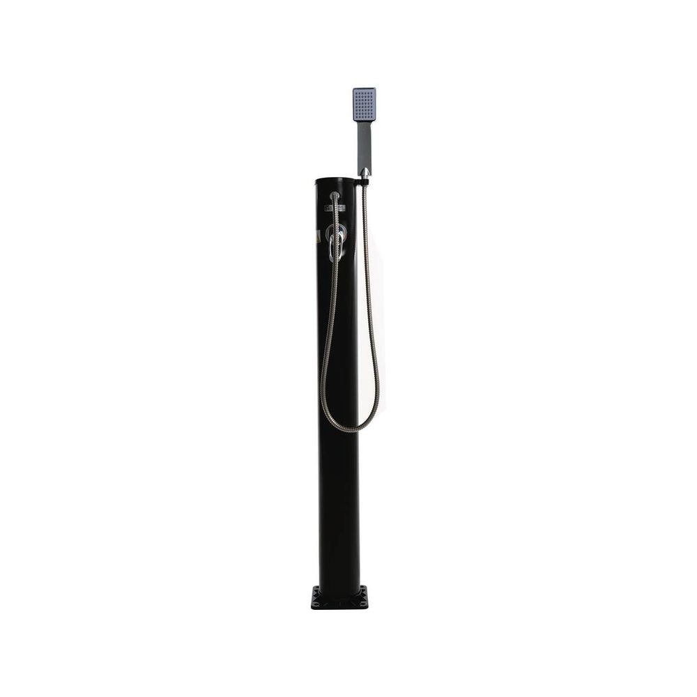 Réservoir Eau 20 Litres Douche Solaire Fresh 8 PVC - Réservoir 20L Mitigeur Brumisateur - 123cm Noir/Argent - Jardin Piscine Douche Piscine Extérieure
