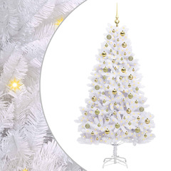 Sapin de noël artificiel à branches articulées blanc 180 cm