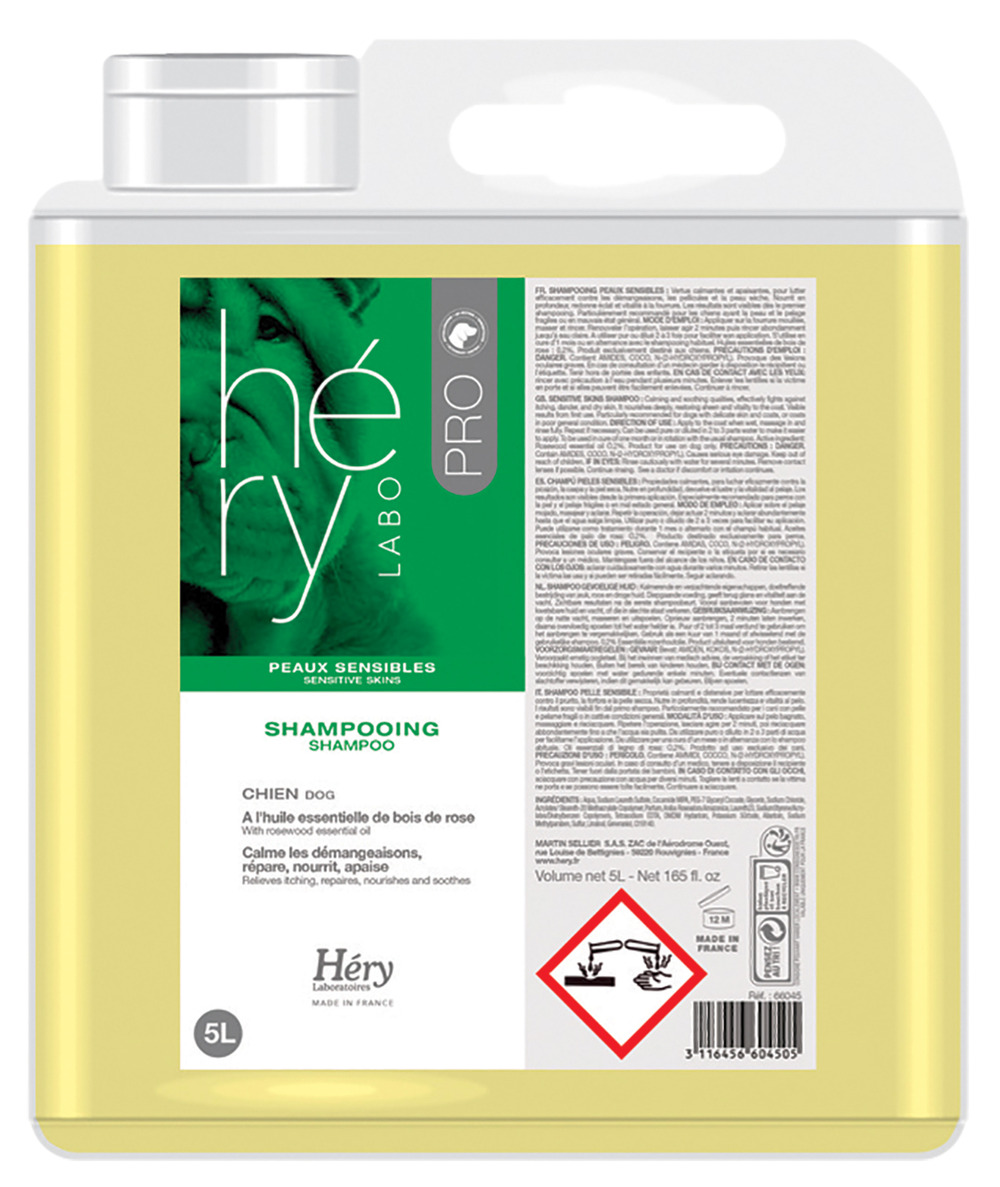 Shampoing peaux sensibles laboratoires héry : 5l