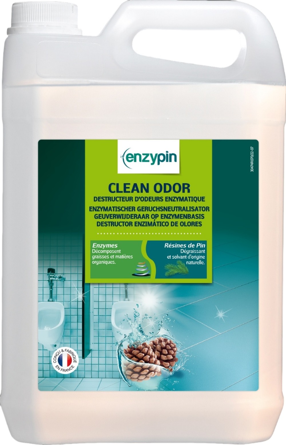 Enzypin clean odor odorisant bidon 5l - action pin