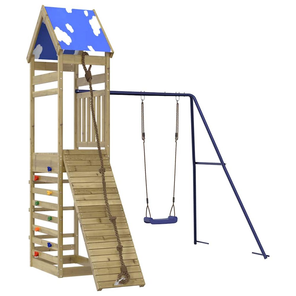 Aire de jeux d'extérieur bois de pin imprégné
