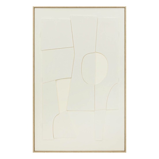 Déco murale 3d yelena blanc 116x75cm