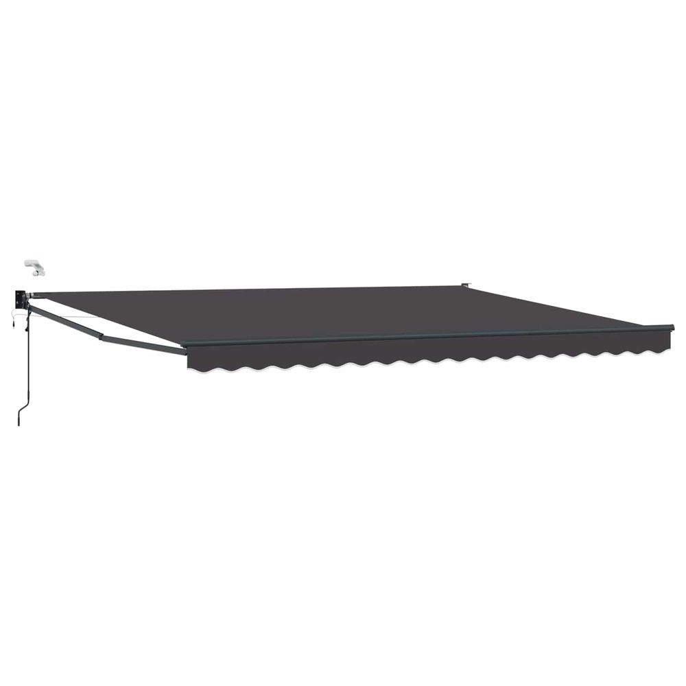 Auvent rétractable électrique anthracite 4 x 2 m