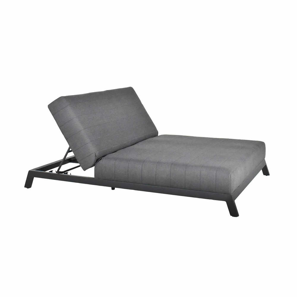 Home deluxe - chaise longue - valencia, dimensions : environ 203 x 144 x 38 cm, coussins d'assise et de dossier en tissu quick-dry