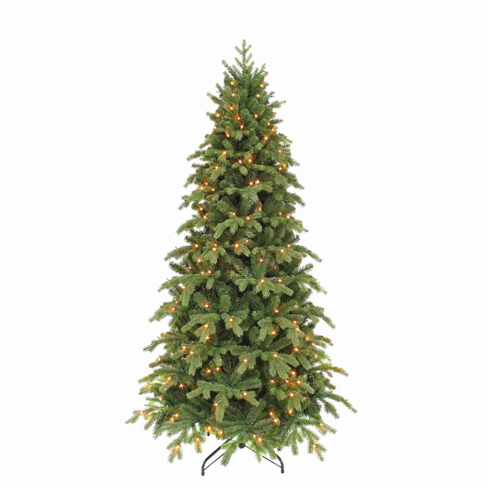 Triumph tree arbre de noël artificiel sherwood - 124x124x230 cm - pvc/polyéthylène - vert