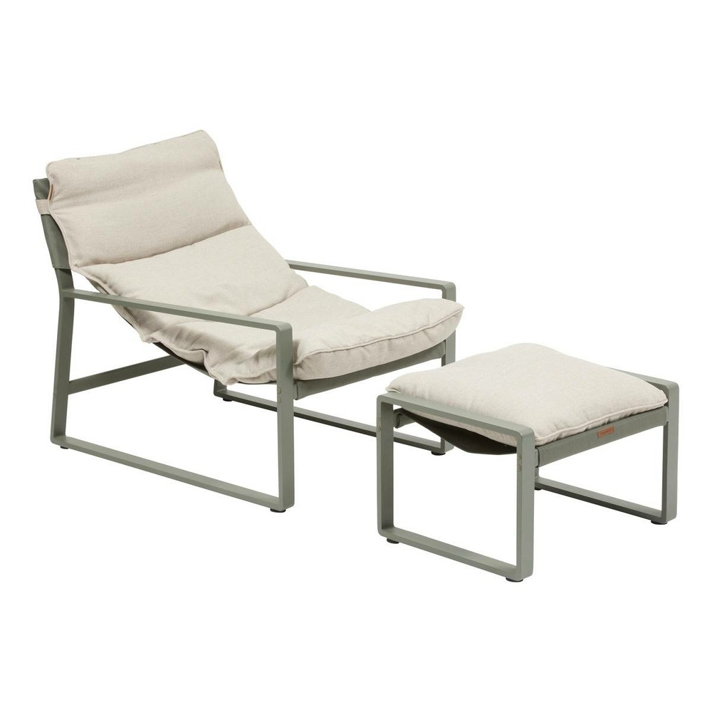 Fauteuil relax de jardin lambinio vert laurier
