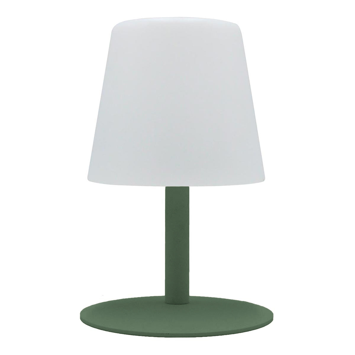 Lampe de table sans fil led standy mini vert acier h25cm