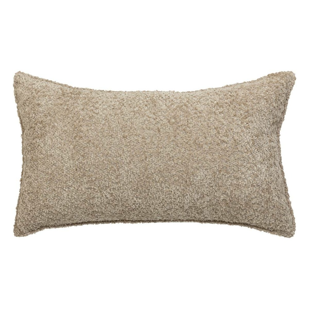 Coussin bouclette soana beige lin 30x50cm