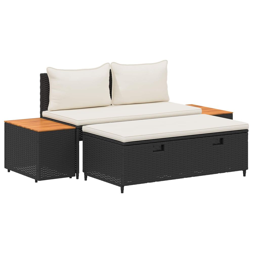 Ensemble de canapés d'extérieur 4 -seater 4 pc 55 x 30 x 39 cm