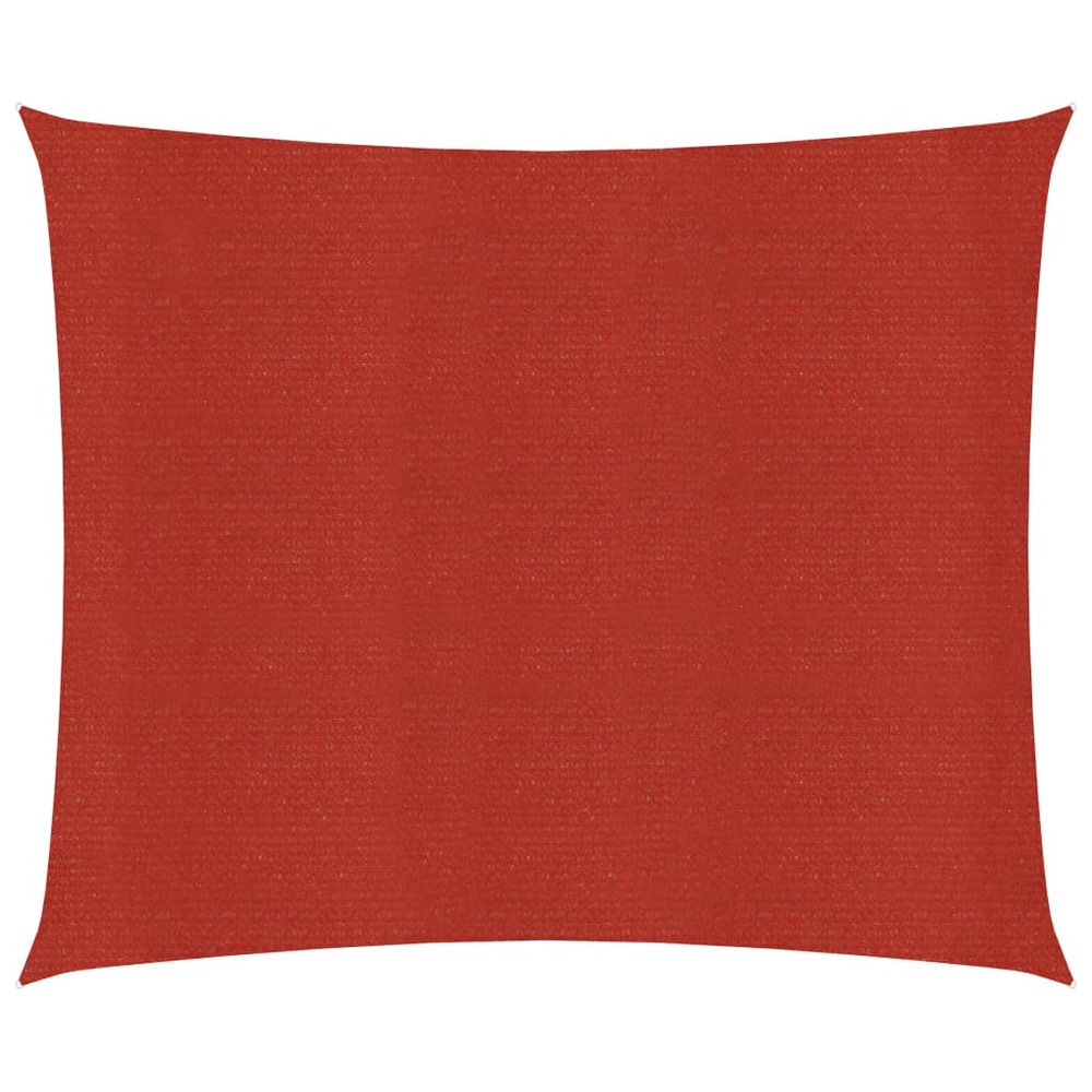 Voile toile d'ombrage parasol 160 g/m² pehd 3,6 x 3,6 m rouge