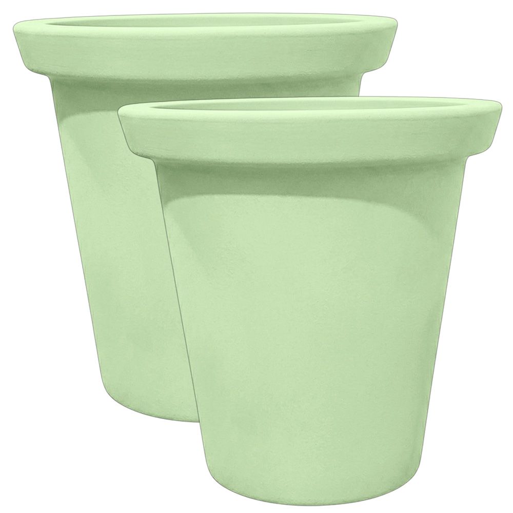 Pot de fleurs rond xxl delight 760l-lot de 2 - plast'up rotomoulage
