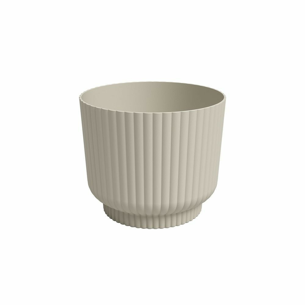 Pot de fleur - artevasi - miami wavy - 30 cm - 13 l - creme