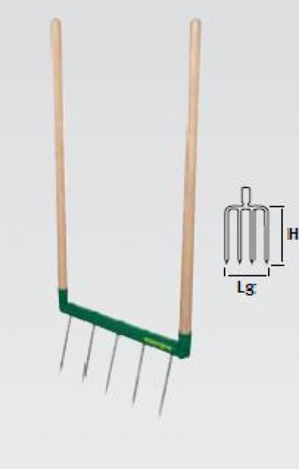 Biogrif grelinette 5 dents interchangeables