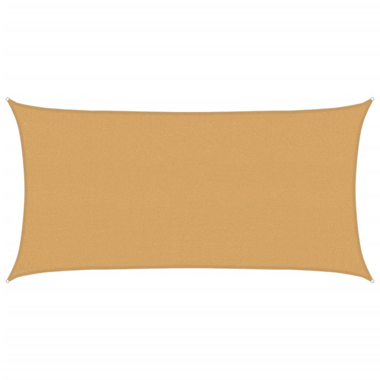 Voile d'ombrage 160 g/m² rectangulaire sable 2x3,5 m pehd