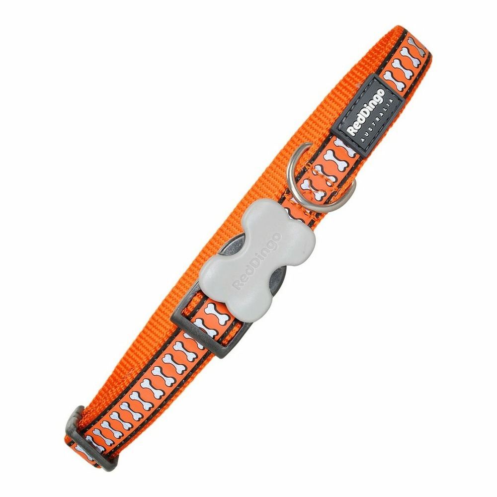 Collier pour chien red dingo os réfléchissant orange (NULL,2 x 20-32 cm)