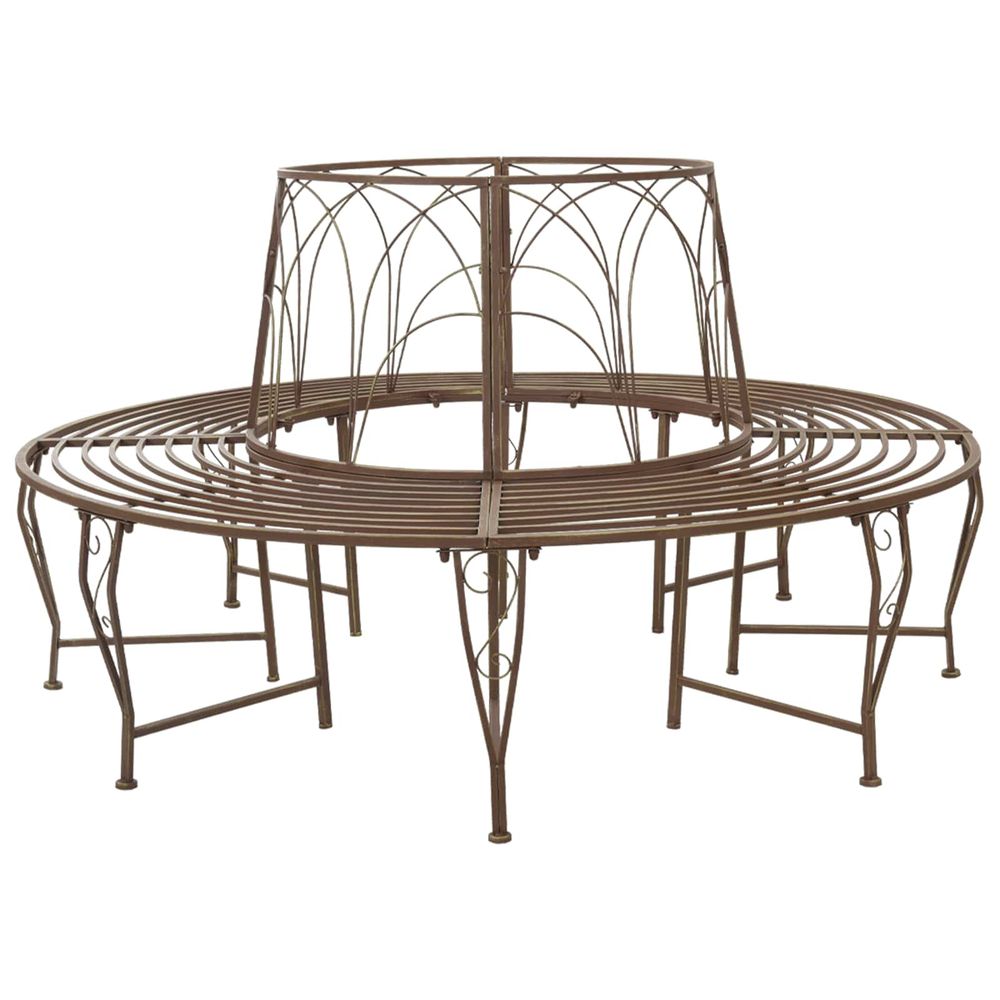 Banc d'arbre 8-nombre de places ø 160 x 89 cm acier