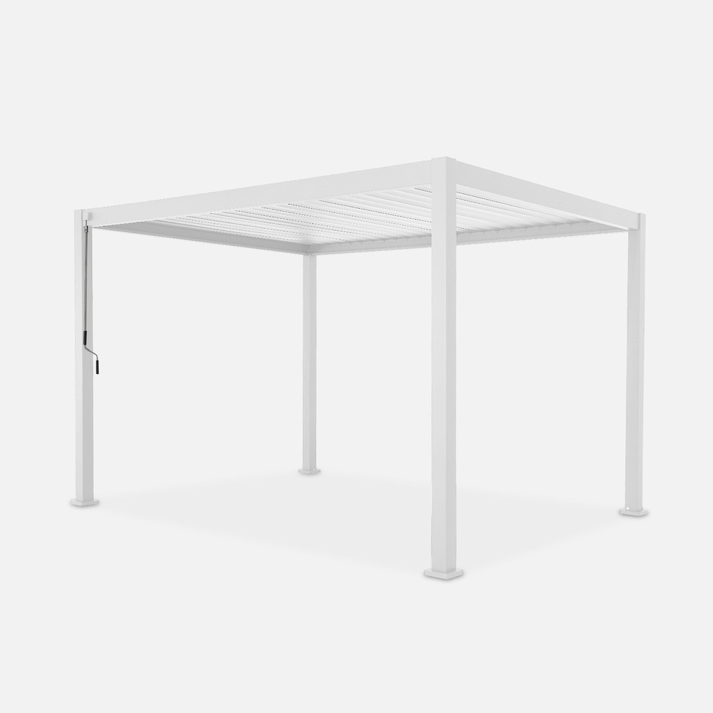 Pergola bioclimatique aluminium lames orientables 4x3m triomphe