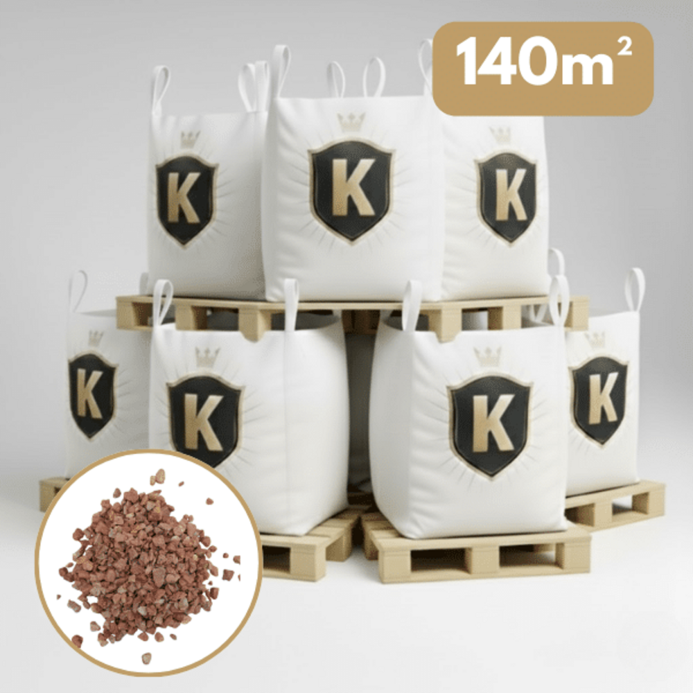 Gravier rose 8/14 mm – pack 7 big bag +/- 1,5t – 140 m²