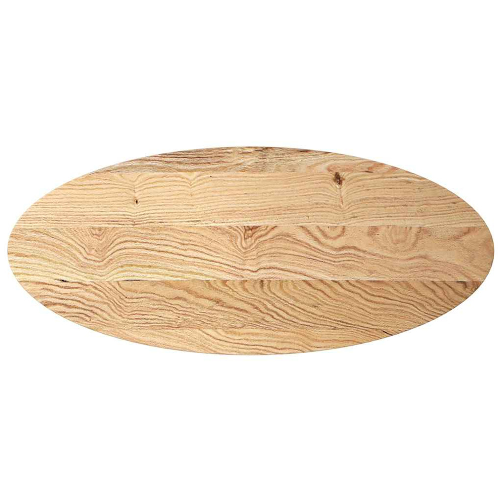 Dessus de table 140x60x4 cm bois de chêne massif ovale