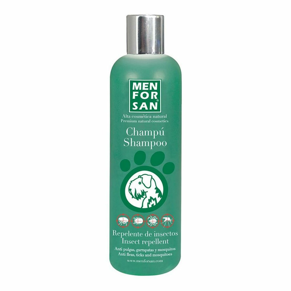 Shampoing pour animaux de compagnie menforsan chien répulsif d'insectes citronnelle 300 ml