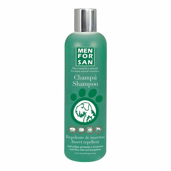 Shampoing pour animaux de compagnie menforsan chien répulsif d'insectes citronnelle 300 ml