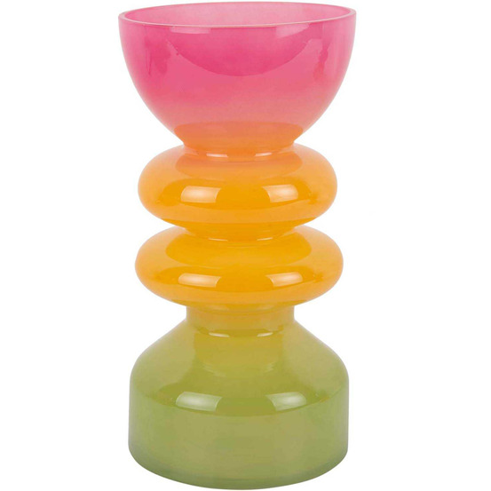 Vase en verre funky vibes taille 3 : 13 x 25 cm