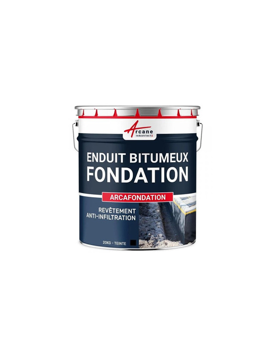 Etanchéité des fondations arcafondation noir 30kg - arcane