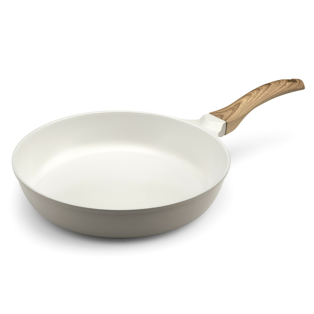 Mythic - poêle 28 cm avec revêtement en céramique blanche