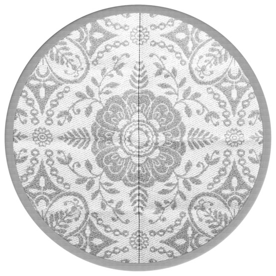 Tapis d'extérieur arakil gris clair ø160 cm pp